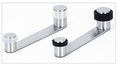 Arrêt de porte rotatif EVI en acier inoxydable mat durable - 4