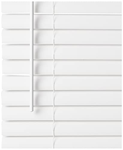 Image of PowerSellerUSA Achim Home Furnishing Cordless GII Luna 2 inch Slat White Venetian Window Blinds 31 inch W x 64 inch L