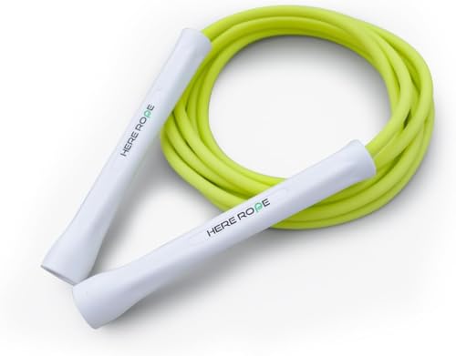 Hererope PVC Springseil 6mm Seilspringen für Männer & Frauen Fitness, Geschwindigkeit, Tricks, Cardiotraining, Boxen Springseil mit Unzerbrechlichen Griffen und Knotfreiem Seil (Grün) Hererope PVC Springseil 6mm Seilspringen für Männer & Frauen Fitness, Geschwindigkeit, Tricks, Cardiotraining, Boxen Springseil mit Unzerbrechlichen Griffen und Knotfreiem Seil (Grün)