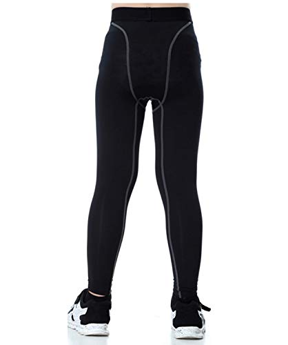 Lanbaosi SL300-BLACK-120 Boys & Girls Sports Thermal Compression Base Layer Legging/Tights thumb #2