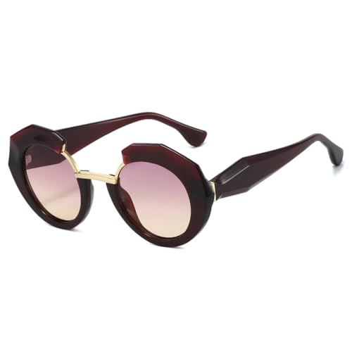 Lunettes de soleil géométriques au design avant-gardiste haut de gamme