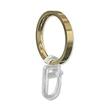 INTERDECO Ringe und Faltenhaken für Gardinenstangen