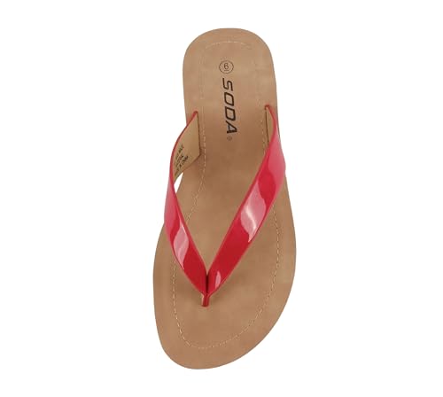 Image of Soda Shoes Women Flip Flops Basic Plain Slippers Thongs Sandals Strap Casual Beach Ella-S