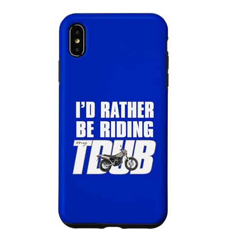 I'd Rather Be Riding TDUB ADV �f���A���X�|�[�c�o�C�N�ɃC���X�p�C�A���ꂽ �X�}�z�P�[�X iPhone XS Max �p