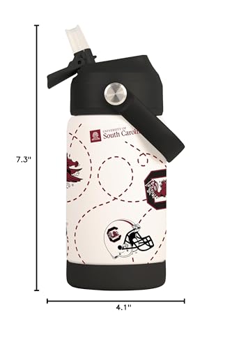 Image of Logo Brands NCAA Mascot Stainless-Steel Kids Bottle -Soft Silicone Mouthpiece, Easy To Carry, Kid-Friendly Design- Great For School & On-The-Go