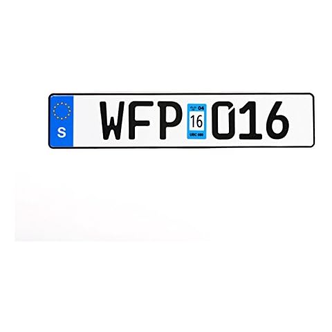 Sweden Euro Plate with Taxation Seal - Random Characters Cover