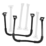 Patas de mesa de metal en forma de u: el acabado suave de estas patas de muebles plegables agrega un toque de elegancia a sus muebles, patas de mesa auxiliar en forma de u