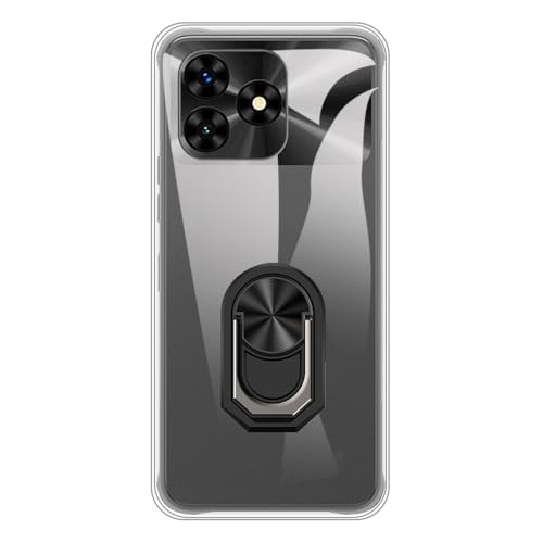 UOGNADGD �t���L�V�u���P�[�X + �����O�z���_�[ Umidigi G5 Mecha �Ƃ̌݊������� �ϏՌ��J�o�[���}�O�l�b�g�����J�X�^�C���X�^���h (�N���A+�u���b�N�����O)