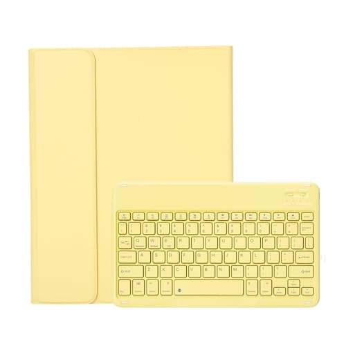 IPad Pro 11�C���`�iM5 2025�AM4 2024�j�^Pro 11�C���`�i��4����^��3����^��2����^��1����j�p�L�[�{�[�h�P�[�X�A�}�O�l�b�g�����E�\�ȃ��C�����XBluetooth�L�[�{�[�h�y�y�����ĕt���z,Yellow 1