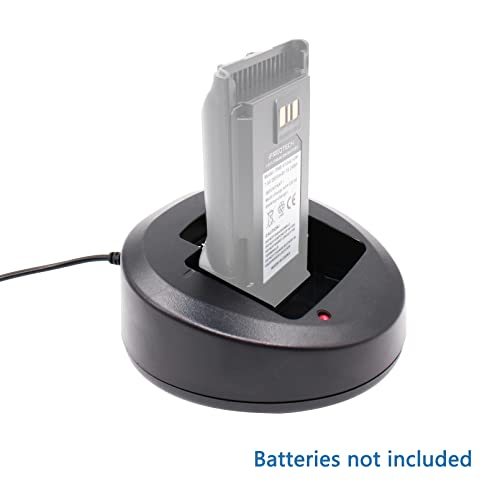 Cd-58 Desktop Charger Compatible For Vertex Vx-231 Vx-261 Evx531 Evx534 Evx539 Vx351 Vx354 Vx451 Radio Fnb-V134Li Fnb-V132Li Fnb-V132Li Fnb-V130Li V133Li Battery Charger #TOP2