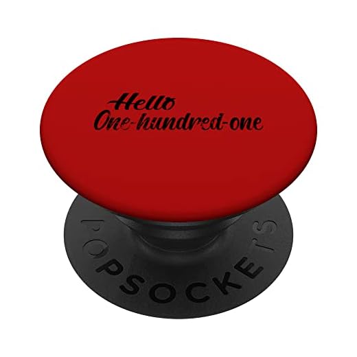 101 cumpleaños - Hello OneHundredOne PopSockets PopGrip Intercambiable