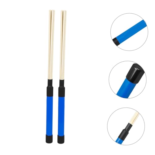 Baquetas de madera azul para percusión 42 cm par miniatura 4