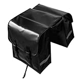 Capacidad amplia: la bolsa impermeable con diseño de doble cara ofrece suficiente espacio para guardar todos los elementos esenciales y cubrir las necesidades diarias de los viajes en bicicleta.