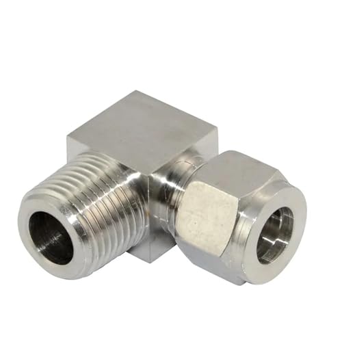 Raccord coudé 90 mâle 1/2 NPT inox 304 connecteur tube 6mm eau gaz