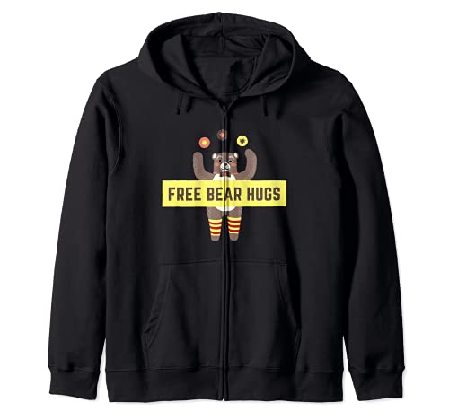 Regalo divertido lindo de los abrazos del oso gratis Sudadera con Capucha