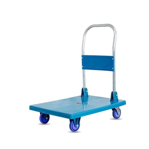 Carro plegable portátil con plataforma para carga miniatura 1