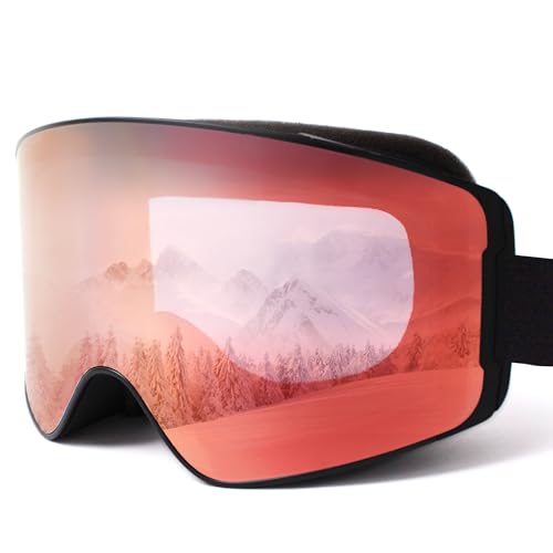 Eclipse Optics - OTG Ski Goggles with Interchangeable Lens System - Polarized Anti-Fog Snowboard...