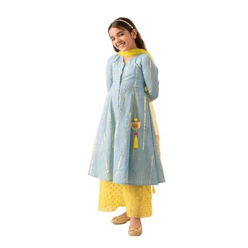 Image of Pspeaches girls Cotton Kurta & Palazzo