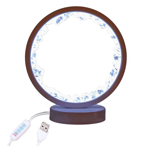 クリスタルコラム LED ナイトライト USB ヒーリングストーン USB ベッドサイドランプ家の装飾のためのリラクゼーション睡眠クリスタルナイトライト