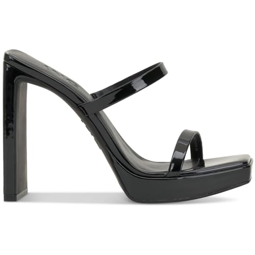 Cufflinks Inc. INC Womens Denim Faux Leather Slip On Pumps Black 9.5 Medium (B,M)3