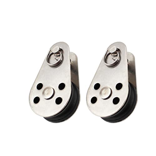 Yardwe 2pcs Practical Pulley Wheel Nylon Rope Idler Pulley Kit for Shoulder Rehab