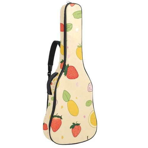 Housse guitare acoustique étanche pour vos cours et trajets en ville motif fruits