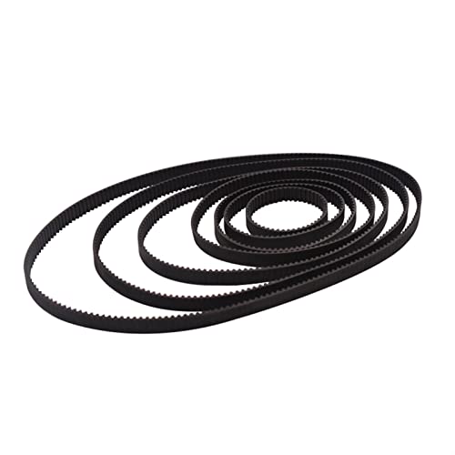 Zkenshan-3D Printer Timing Belt CNC 3D Printer Laser CNC Closed Loop Rubber GT2 Timing Belt Length 1600mm to 2220mm Width 6mm Conveyor, Synchronous Belts (Length : 2GT-1600, Width : 6mm)