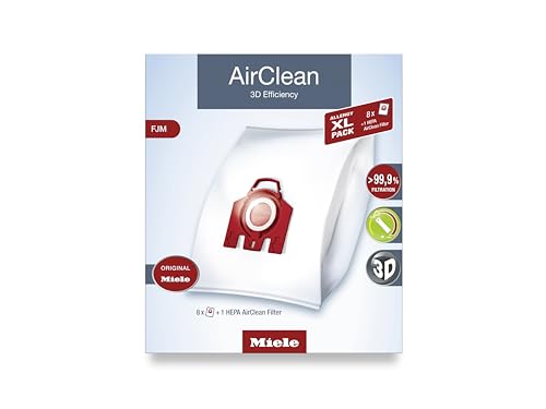 Image of Miele FJM Vacuum Cleaner Bags, Allergy XL-Pack for Canister Vacuums