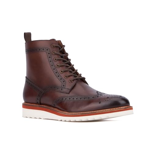 Image of VINTAGE FOUNDRY CO. EST. 2014 Mens Parker Casual, Almond Toe Boots, Cotton Lining, Flats Ethyl Vinyl Acetate Outsole