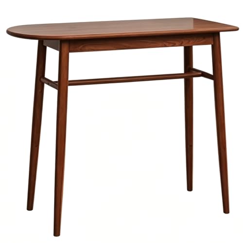 WANGCEPLSD Mesa Alta Bar, de Madera de Caucho, Soporta 150 Kg, Mesa Auxiliar Sofa, para Fiestas, Comedores y Salas de Estar(Brown)