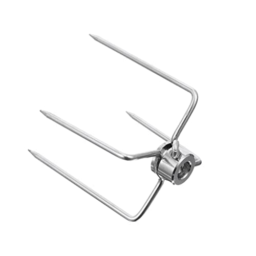 NUSITOU 1 St Rostfritt Stål Grillspytt Fyrkantiga Spettstänger Kycklingkött Gafflar Airfryer Tillbehör Airfryer Tillbehör Kyckling Tillbehör Korv Kalkon Grillverktyg Bbq Kött Gafflar