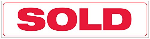 Corrugated Real Estate Sign Rider Kit, 6" X 24" Includes Sold, For Sale, Price Reduced, Open House, Under Contract, Sale Pending And 4-8" Individual D-Wire Sign Stakes (6 Pack - Set K-Sr100) #TOP6