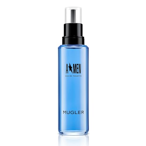 MUGLER A*Men Eau de Toilette Nachfüllflakon, Herren Parfum, Amberartiger, holziger Gourmand-Duft, Kräftiges Duftspray