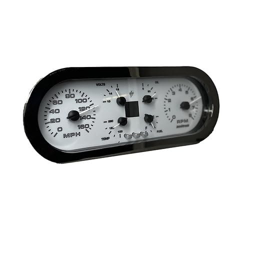 1962-1965 Chevy Nova Digital Gauge Cluster Kit | Multi-Color LED Dash Panel | Classic Chevy II Instrument Display Upgrade | Speedometer, Tach, Oil, Temp, Volts, Fuel