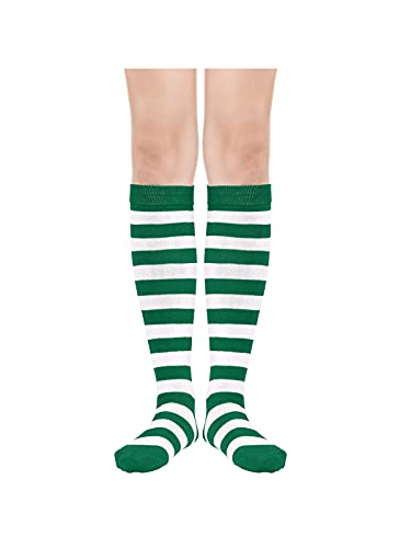 Image of Century Star Knee High Socks for Women Long Tube Socks with Stripes | Soft, Skin Friendly And Stretchy, Vibrant Colors Perfect For Daily Wear, Sports, Halloween And Christmas