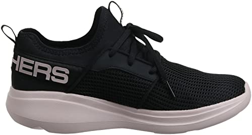 Tênis Go Run Fast - Quick, Skechers, Feminino, Preto/Rosa Choque, 37
