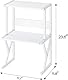 3-Ebene Druckerständer, 3 Tier Druckertisch, Druckerregal, Mehrzweck Schreibtisch Organizer, Druckerhalter Industrie-Design, Drucker Stand für Büro, Zuhause, Schule, Fax, Kopierer, Scanner (Weiß)