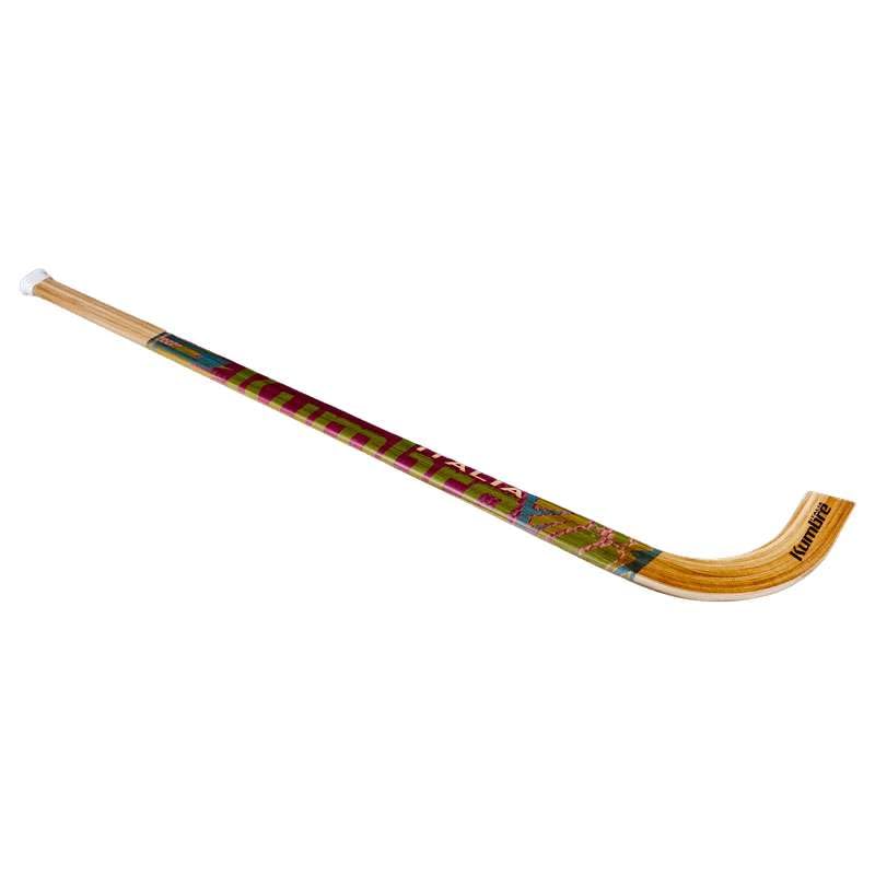KUMBRE ITALIA - Stecca Hockey su Pista Viola, Manico S in Legno Canadese, Peso 420-460 g, 1 unità, Finitura Naturale, Senior, Rigidità Variabile con Fibra di Vetro