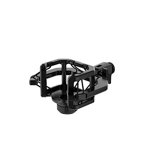Image of Microphone Shock Mount Suspension for Condenser Microphone Broadcasting Black