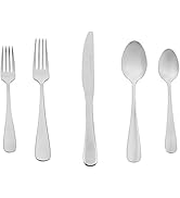 Amazonベーシック カトラリー ステンレス製 20点セット ラウンドエッジ 4人分