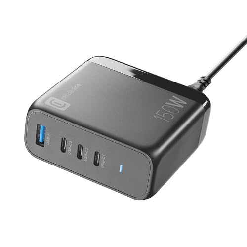 Cargador ultracompacto GaN de 150W para alimentar cuatro dispositivos sin ocupar espacio