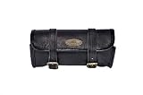 GVB Natural World Genuine Vintage Leather Black Bicycle Leather Bag Bike Saddle Pouch Handlebar seat