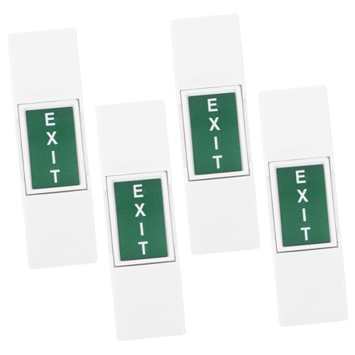 PartyKindom 4 Stück Notausgangsknopf EXIT