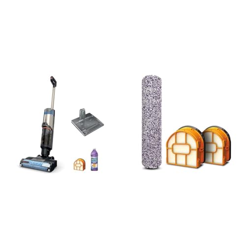 Image of Shark WD261 HydroVac MessMaster Wet Dry Vacuum Cleaner, Cordless, 3-in-1 Vacuum Mop All in One & Self-Cleaning System HydroVac Antimicrobial Brushroll* & 2-Pack Filter Bundle