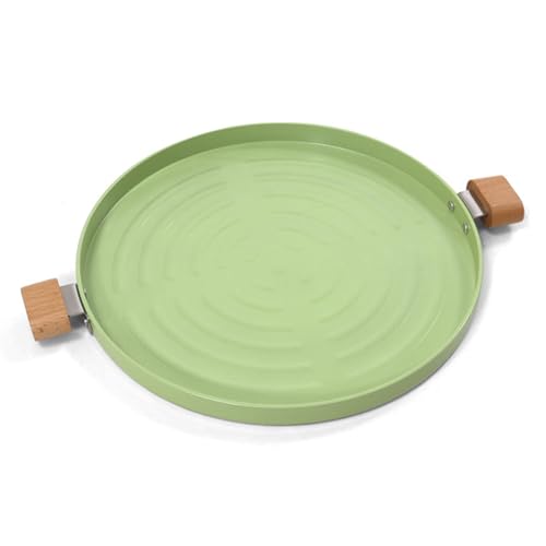saibunratus Sartén de camping – Sartén antiadherente sin humo | Utensilios de cocina para hornear barbacoa estufa plancha con asa para camping