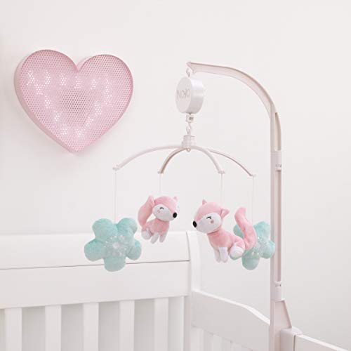 Sweet Forest Friends - Pink And Aqua Plush Musical Mobile, Fox And Flowers #TOP1