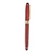 Juvale 2-Pack Luxury Rosewood Ballpoint Pen Set for Men - Cherry Red Wood Finish, Brown - Smooth 0.7mm Black Ink Refill - Business & Executive Gift Set - Refillable Wood Pens