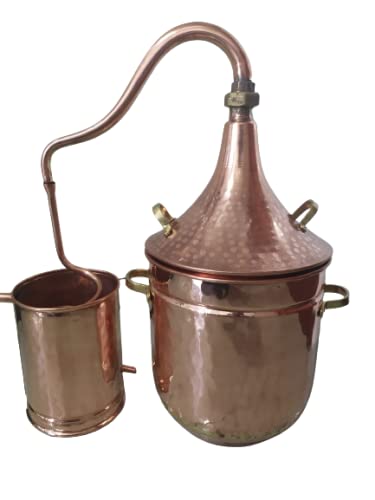 LUSA Alambique, destilador en Cobre Especial Hierbas AROMÁTICAS (5 litros)