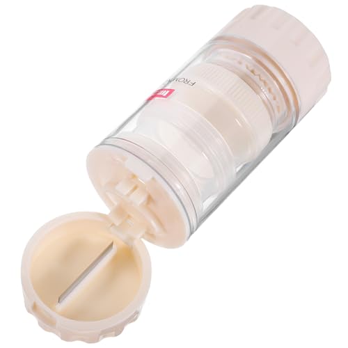 Gatuida Contenitore Portatile Per Medicinali E Bicchiere Per Acqua Per Uso Domestico Pratico Per Tablet