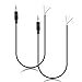 Xelsluthe 2-Pack 3.5 mm Audio Jack, 3.5mm Male Plug Jack Connector Replacement Repair, 3 Pole Stereo 1/8